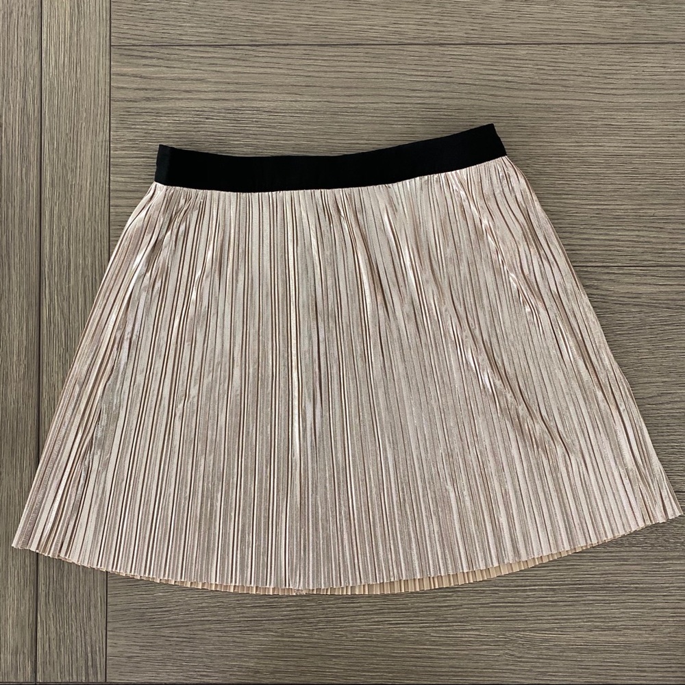 Forever21 Gold Metallic Mini Skirt